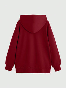 Sudadera con capucha de manga larga de calidad premium, conjunto de moda de otoño 2025, sudadera sólida de gran tamaño con bolsillos. - Product Image 4