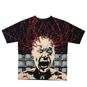 Camiseta personalizada Vintage Acid Wash DTG para hombre, ropa de calle de gran tamaño, camisetas gráficas - Product Image 1