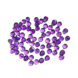 Cabujón de amatista Africana Natural púrpura de 5mm y 6mm, piedras preciosas sueltas lisas para la fabricación de joyas, piedra semipreciosa certificada IGI - Product Image 6