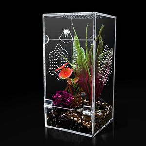 Vente en gros ODM&OEM – Boîte d'élevage classique intégrée en acrylique massif pour reptiles, araignées et insectes sauteurs – Étanche et écologique - Product Image 1