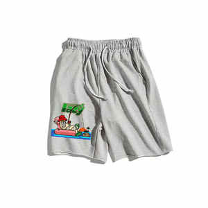 La mejor calidad, venta al por mayor, marca, bordado corto, logotipo, gimnasio, malla gruesa, levantamiento de potencia, pantalones cortos por sublimación de OSTROWEARS ENTERPRISES - Product Image 2