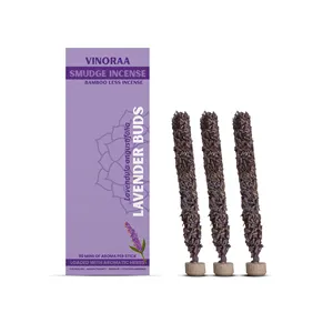 Lavender buds Essential coated agarbatti aromatic smudge incense stick natural organic incense made from herbs leaves flowers
