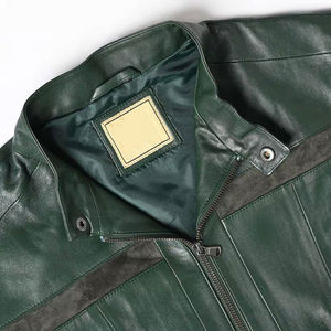Chaqueta de Cuero para Hombre al por Mayor 2025, Estilo Urbano, Artículo de Primera Calidad con Cuero de Calidad OEM, Chaqueta con Aspecto Elegante para Hombre - Product Image 6