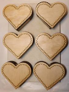 Boîte à bijoux en bois poli décorative en forme de cœur, style vintage, en bois massif, faite à la main, multifonctionnelle, boîte de rangement pour bibelots pour mariage - Product Image 2