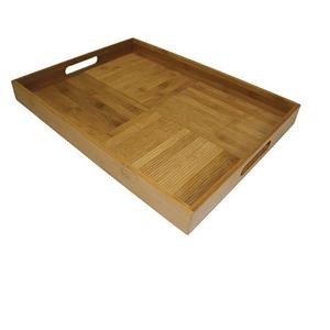 Rectangular Shape Strong Quality Breakfast And Dinner Serving Wooden Tray With Metal Handles <b>Sweet</b> Server Tray - Product Image 5