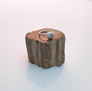 Anillo de Plata 925 para Mujer, Joyería de Moda, Anillos de Plata 925 con Topacio Azul, Anillo Delicado de Plata Esterlina con Flor para Chicas, Estilo Moderno - Product Image 3