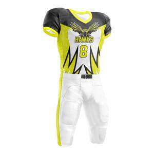 Uniformes de football américain de haute qualité pour jeunes et adultes Nom de l'équipe personnalisé Vêtements d'entraînement à coutures hautes - Product Image 6