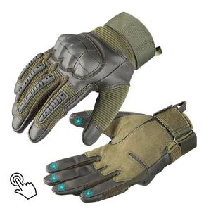 Gants tactiques antidérapants de haute qualité pour le vélo, vente en gros, sports de plein air, doigts complets, pour hommes et femmes, Pakitan - Product Image 4