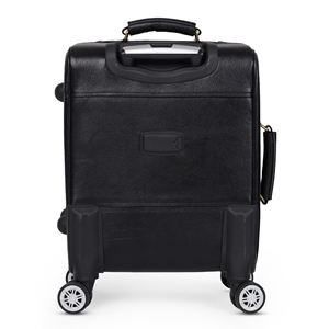 Premium 4 Wheel <b>Trolley</b> 100% Genuine Leather Unisex <b>Trolley</b> Bag Travelling Bag <b>Luggage</b> Suitcase <b>Luggage</b> <b>Trolley</b> Bag - Product Image 6