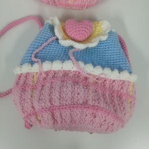 Sac à dos populaire pour femme, fait main au crochet, modèle 2026, sac à bandoulière mignon en forme de cœur - Product Image 5