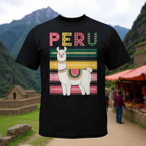 Camiseta divertida con diseño gráfico temático del Perú, talla unisex para adultos - Product Image 3