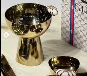 Bols et plateaux modernes en métal de luxe pour la décoration intérieure bols à noix de fruits à salade - Product Image 5