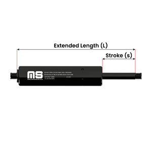 Amortiguador de Gas Universal Industrial de Alta Precisión Hecho en Turquía, Listo para Enviar, Pistón de Cilindro M6-M6, 119 mm, 4.69 Pulgadas de Longitud - Product Image 2