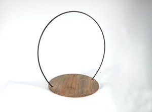 ฐานไม้ตั้งโชว์เค้กรูปวงแหวนโลหะสำหรับงานแต่งงานบ้านโรงแรมร้านอาหารงานเลี้ยงวันเกิดขายส่ง - Product Image 4