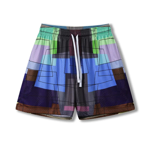 Pantalones Cortos Deportivos Casuales para Hombre, 100% Poliéster, de Secado Rápido, con Logotipo Personalizado, Impresión Digital, Malla Transpirable, Ecológicos - Product Image 5