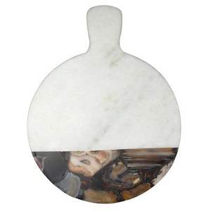 Cadeau de noël planche à fromage en marbre blocs à découper de haute qualité plateaux à fromage en marbre et résine fournitures de cuisine décoratives - Product Image 5