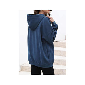OEM Custom Women <b>Hoodies</b> <b>Oversized</b> Hooded Sweatshirts Fleece Casual Long Sleeve Pullover Loose Lightweight - Product Image 6