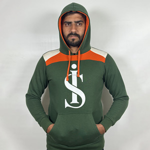 Vente chaude couleur personnalisée à manches longues hommes sweats à capuche Logo personnalisé hommes pull à capuche pour l'hiver porter des sweats à capuche de base - Product Image 4