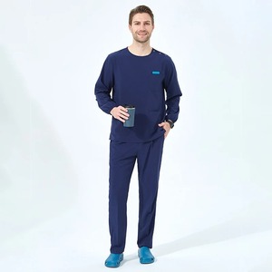 Uniformes de enfermera de cuello redondo Doctor Medical Scrub Set Durable Pet Hospital Traje de enfermería Ropa de pediatría dental - Product Image 6