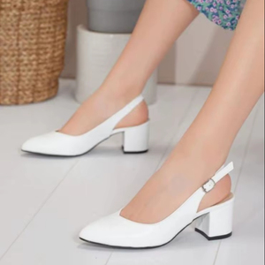 Sandales à talons en pierre et verre pour femmes, élégantes, à plateforme moyenne, avec un design confortable et tendance, pointures 40-43, fabriquées en Turquie - Product Image 1