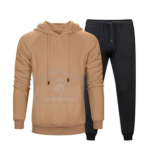 Conjuntos Deportivos Personalizados de Estilo Urbano para Hombre, Conjunto de 2 Piezas de Sudadera con Capucha y Pantalones Deportivos Lisos, Cómodos, de RSW - Product Image 6