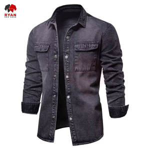 Veste en jean pour homme de haute qualité, personnalisation de la marque, fabricant OEM et ODM, vente en gros à prix bas, tailles plus grandes, couleur unie - Product Image 4