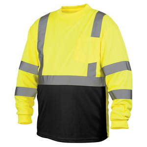 Breathable Construction Uniforms Safety <b>T</b>-<b>Shirt</b> Long Sleeve Hi Vis Reflective Tape Road Safety <b>T</b> <b>Shirt</b> for Men - Product Image 5