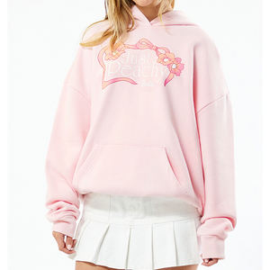 Vêtements décontractés et de rue à capuche légers de haute qualité pour femmes pour l'hiver Sweat à capuche imprimé logo avant en différentes couleurs en vente - Product Image 1