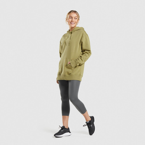 Customized Graphic Plus Size Women's Oversize Pullover Hoodie Sweatshirt Set OEM ODD Hooded Fleece Fabric Polyester/Cotton Hoody - Product Image 6