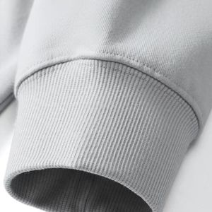 Sweat-shirt de sport en molleton épais 400G pour homme et femme, couleur unie, avec capuche doublée et design ample - Product Image 3