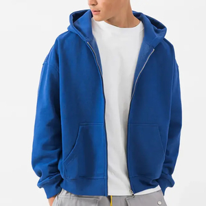 Prince Industry Top Selling Alta calidad Logotipo personalizado Zip up Hoodies Hombres 100% Algodón Heavyweight Fleece Blank Sudaderas con capucha de gran tamaño - Product Image 6