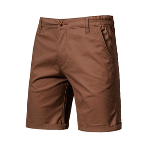 Pantalones Cortos Cargo Casuales para Hombre, 100% Algodón, Transpirables, de Lona Tejida, Diseño Sólido, Cintura Alta, Cierre de Botones, Servicio OEM Disponible - Product Image 4
