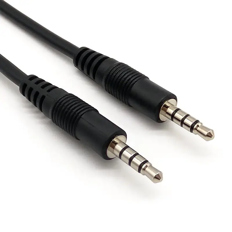 Custom TRRS 3.5mm Stereo Plug Headphone Cable 3.5 port Audio Cable