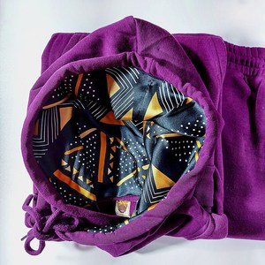 OEM Mode personnalisée Bleach Sweat à capuche unisexe 100% coton Satin doublé Style décontracté Oversize Crop Satin Ensemble de tenues pour les femmes - Product Image 4