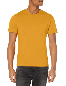 Camiseta de Manga Corta para Hombre al por Mayor, 100% Algodón, Tejido de Punto Casual de Alta Calidad, Transpirable, Cuello Redondo, Estampado de Logotipo, Color Sólido - Product Image 4