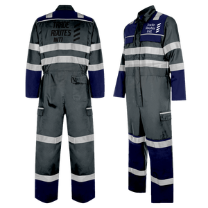 Ensemble de vêtements de travail industriels confortables et durables bavoir en polyester imperméable et chemise boutonnée avec col rond Logo personnalisé - Product Image 5