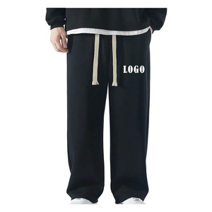 Pantalones de chándal holgados vintage personalizados Pantalones de chándal holgados vintage al por mayor Pantalones de chándal vintage MOQ bajo Pantalones de hombre Pantalones rectos casuales a rayas - Product Image 1