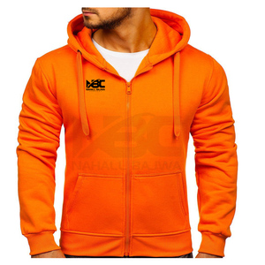 Personalizable Hombres Algodón Casual Full Zip-up Hoodie 320gsm Oversized Heavyweight Low MOQ Bulk para Invierno Color Verde Claro - Product Image 5