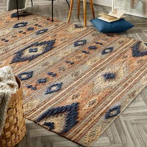 Netline Home Indio Multicolour Aztec <b>Jute</b> <b>Rug</b> - Product Image 3