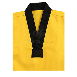 OEM Venta caliente de algodón de manga larga Taekwondo Uniforme Artes Marciales Uniforme de Taekwondo al por mayor - Product Image 4