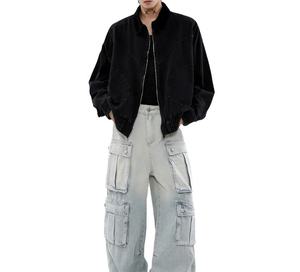 Venta caliente de encargo de los hombres de alta resistencia chaqueta forrada de lona de invierno trabajador bordado decoración chaqueta - Product Image 4