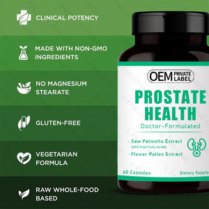 Cápsulas de sierra Palmetto, 2400 mg, para apoyar la salud, función de próstata, suplemento Herbal, venta al por mayor, OEM - Product Image 5