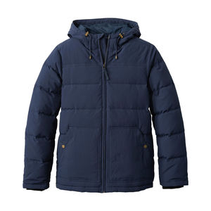 Veste matelassée utilitaire pour hommes nouveauté hiver veste décontractée à bulles en duvet manteau coupe-vent à capuche chaud couleur unie OEM - Product Image 2
