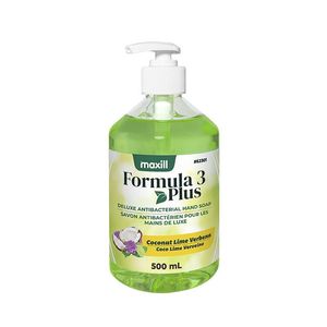 Savon liquide nettoyant pour les mains sans sulfate, formule 3 Plus, 500 ml, avec lanoline hydratante, noix de coco, citron vert et verveine, 17 oz (vente en gros) - Product Image 1