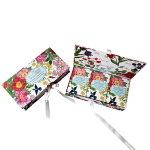 Tùy Chỉnh Rỗng Hộp Xà Phòng Với Kim Loại Vàng Lá Biểu Tượng Bao Bì Các Tông Xà Phòng Bộ Ba Món Quà Thiết Lập Với Satin <span class=keywords><strong>Ribbon</strong></span> Bow - Product Image 1