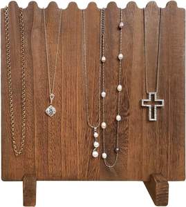 Portable 8-Collier Capacité Planche De Bois Présentoir Optimal Debout Type Solution De Stockage pour Colliers - Product Image 1