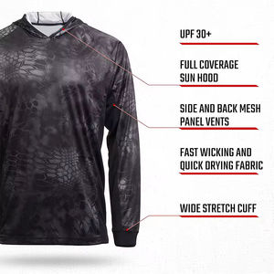 Sudadera CON CAPUCHA DE PESCA impermeable de nuevo diseño para hombre 100% poliéster servicio OEM disponible precio al por mayor - Product Image 3