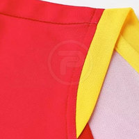 Seragam Sepak Bola Desain Kustom Terlaris Berkualitas Tinggi 100% Poliester Bahan Lembut Harga Ekonomis Layanan OEM untuk