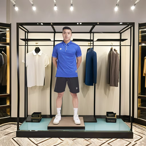 เสื้อสำหรับผู้ชายผ้าโพลีเอสเตอร์แขนสั้นทรงพอดีตัวแห้งเร็วสำหรับผู้ชายผู้หญิงและเด็ก - Product Image 1