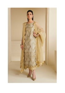 Trajes bordados Zari para mujer, Colección Formal de 3 piezas cosida, últimas mujeres, trajes Punjabi indios de Pakistán, ropa de diseñador - Product Image 3